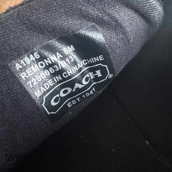 Coach Black Remonna Signature Sneakers - Picture 8 of 8